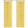 Zasłony z woalu, 2 sztuki, 140 x 175 cm, kolor żółty