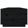 Stolik kawowy, czarny, 100x50x35 cm, lite drewno sosnowe