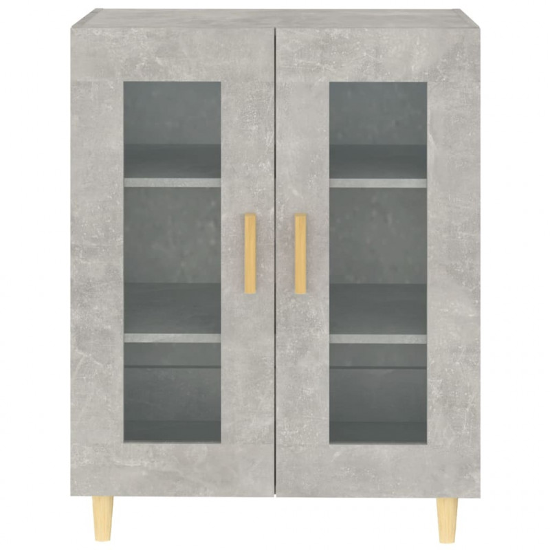 Szafka, szarość betonu, 69,5x34x90 cm, materiał drewnopochodny