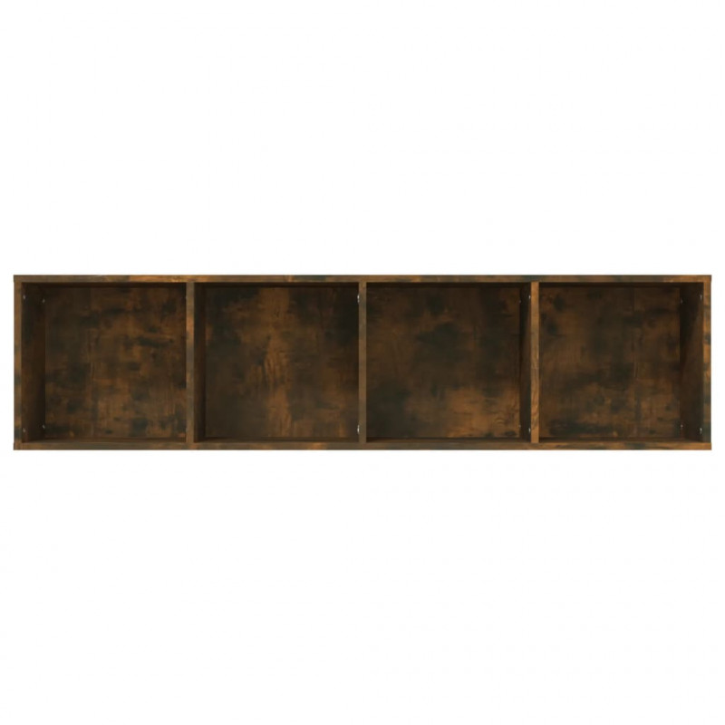 Regał na książki/szafka RTV, przydymiony dąb, 143x30x36 cm