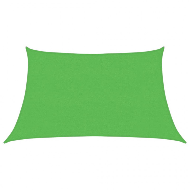 Żagiel przeciwsłoneczny, 160 g/m², jasnozielony, 3/4x2 m, HDPE