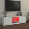 Szafka pod TV z oświetleniem LED, biała, 120x30x35,5 cm