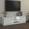Szafka pod TV z oświetleniem LED, biała, 120x30x35,5 cm