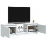 Szafka pod TV z oświetleniem LED, biała, 120x30x35,5 cm