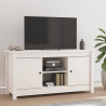 Szafka pod telewizor, biała, 103x36,5x52 cm, drewno sosnowe