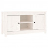 Szafka pod telewizor, biała, 103x36,5x52 cm, drewno sosnowe