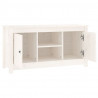 Szafka pod telewizor, biała, 103x36,5x52 cm, drewno sosnowe