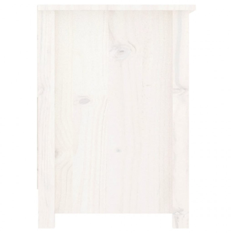 Szafka pod telewizor, biała, 103x36,5x52 cm, drewno sosnowe