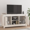 Szafka pod telewizor, biała, 103x36,5x52 cm, drewno sosnowe