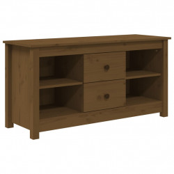 Szafka pod TV, miodowy brąz, 103x36,5x52 cm, drewno sosnowe