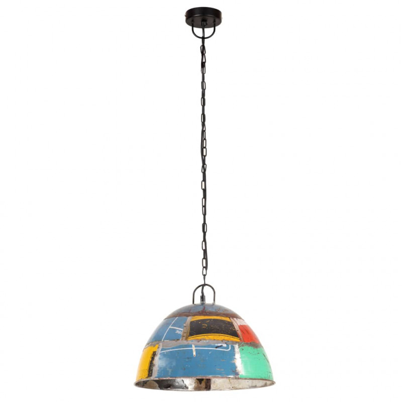 Industrialna lampa wisząca, 25 W, kolorowa, okrągła, 41 cm, E27