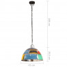 Industrialna lampa wisząca, 25 W, kolorowa, okrągła, 41 cm, E27