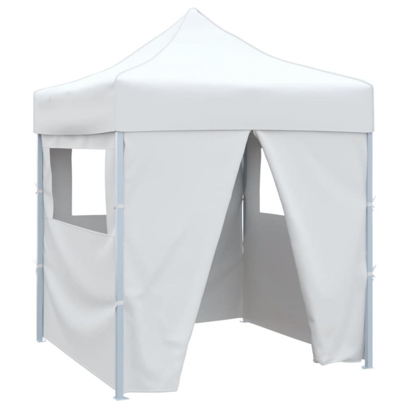 Profesjonalny, składany namiot imprezowy, 4 ściany, 2x2 m, stal