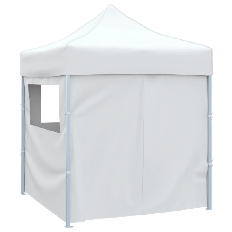 Profesjonalny, składany namiot imprezowy, 4 ściany, 2x2 m, stal