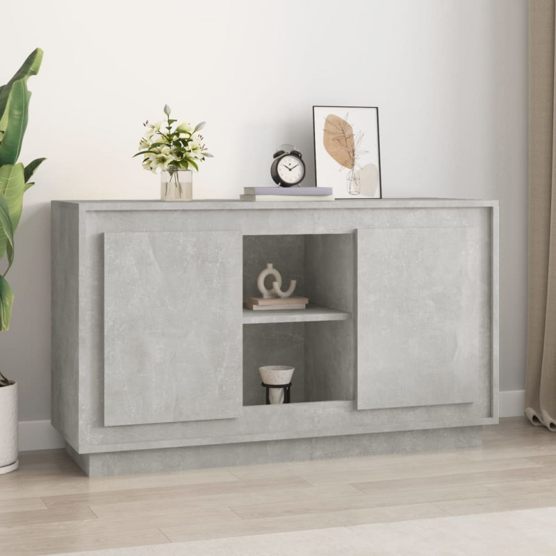 Szafka, szarość betonu, 102x35x60 cm, materiał drewnopochodny