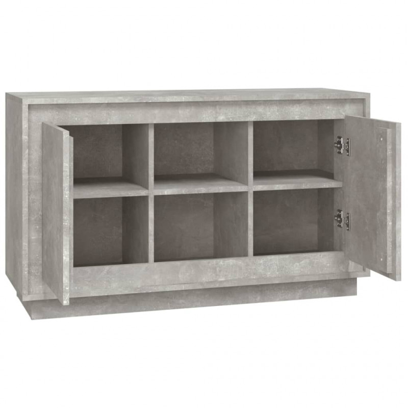 Szafka, szarość betonu, 102x35x60 cm, materiał drewnopochodny