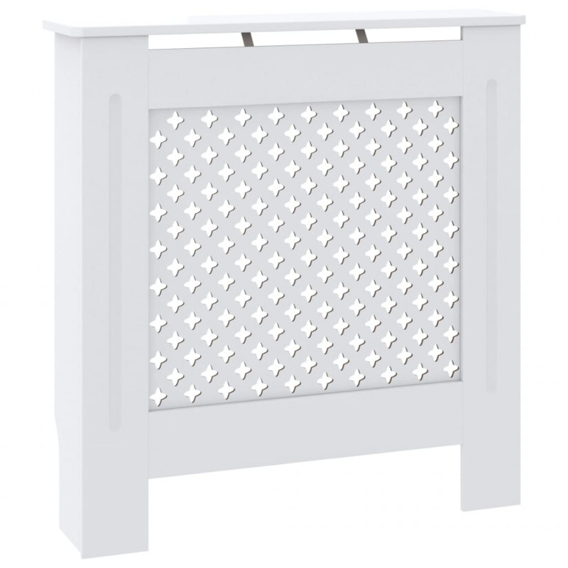 Osłona na kaloryfer, MDF, biała, 78 cm