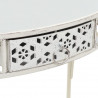 Stolik boczny w stylu francuskim, metalowy, 82x39x76 cm, biały