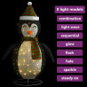 Dekoracja świąteczna, pingwin z LED, luksusowa tkanina, 60 cm