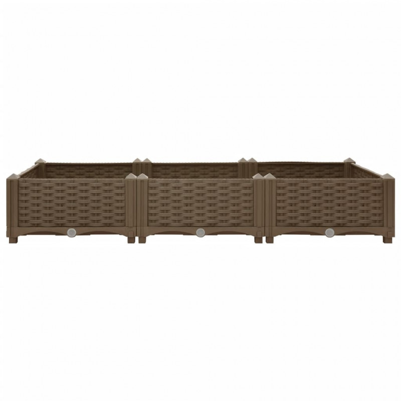 Donica do podniesionej rabaty, 120x40x23 cm, polipropylen