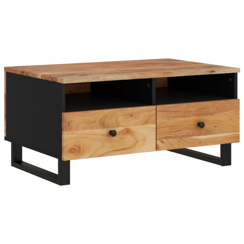 Stolik kawowy, 80x54x40 cm, akacja i materiał drewnopochodny