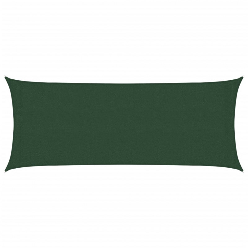 Żagiel przeciwsłoneczny, 160 g/m², ciemnozielony, 2x4,5 m, HDPE
