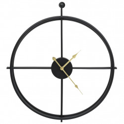 Zegar ścienny, czarny, 52 cm, żelazo