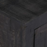 Szafka pod TV, czarna, 118 x 30 x 40 cm, lite drewno mango