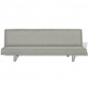 Sofa rozkładana, szara, poliester