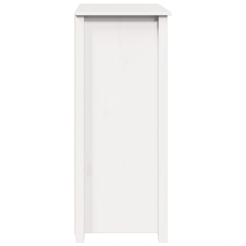 Szafka, biała, 83x41,5x100 cm, lite drewno sosnowe