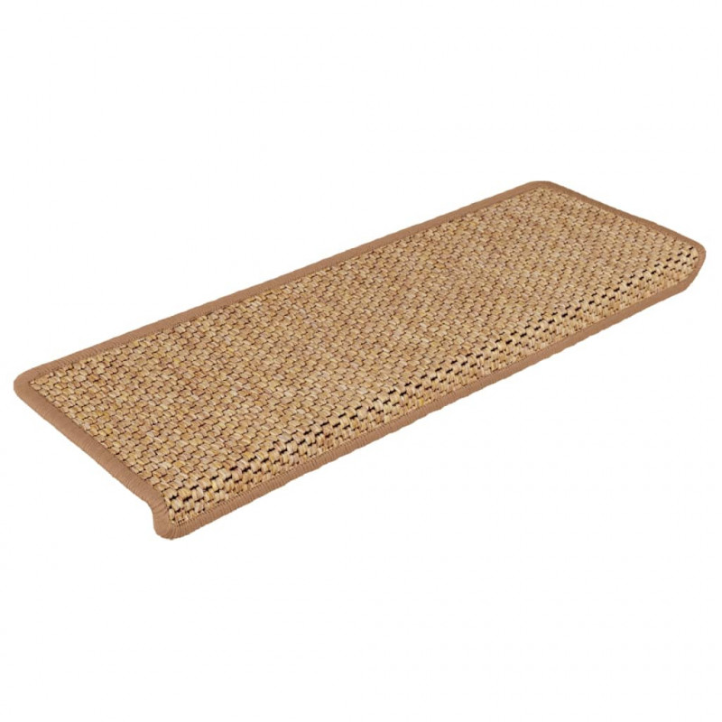 Samoprzylepne nakładki na schody, 15 szt., 65x21x4cm, pomarańcz