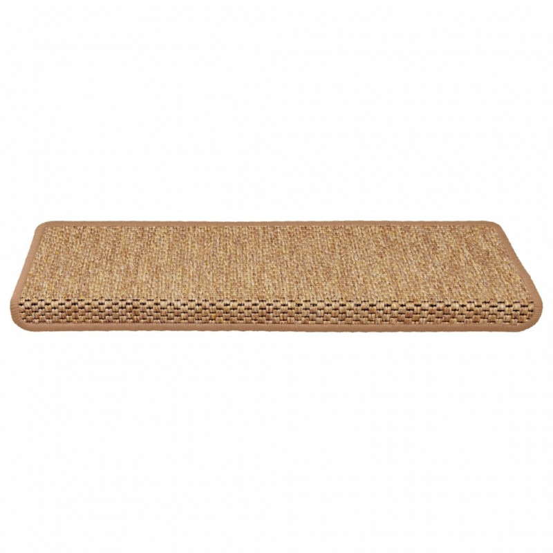 Samoprzylepne nakładki na schody, 15 szt., 65x21x4cm, pomarańcz