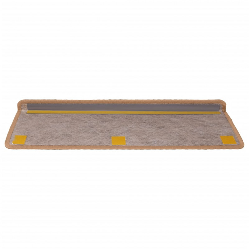 Samoprzylepne nakładki na schody, 15 szt., 65x21x4cm, pomarańcz