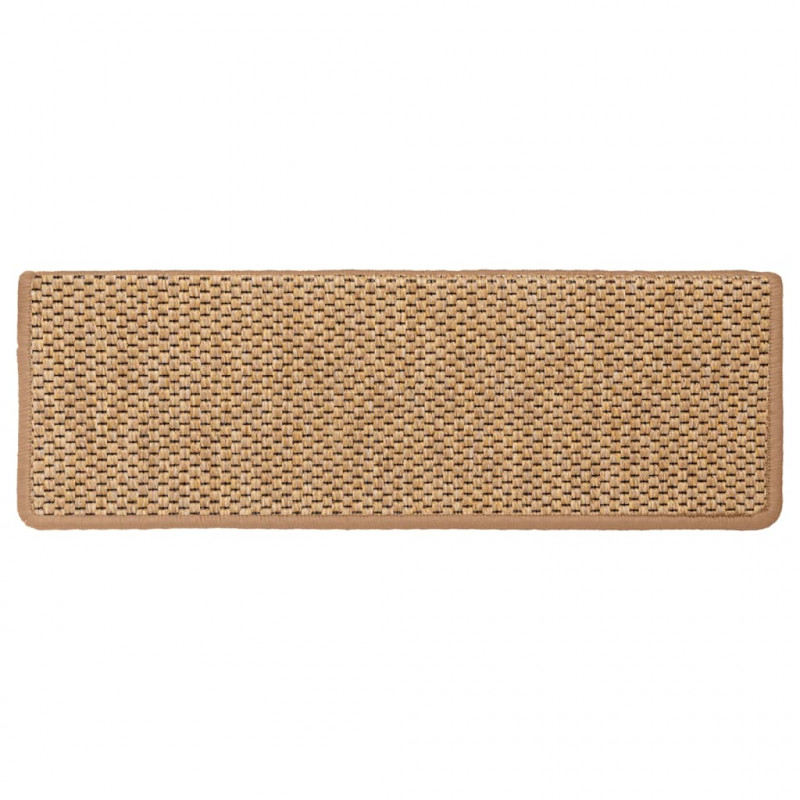 Samoprzylepne nakładki na schody, 15 szt., 65x21x4cm, pomarańcz