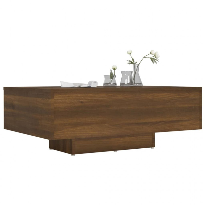 Stolik kawowy, brązowy dąb 85x55x31 cm, materiał drewnopochodny