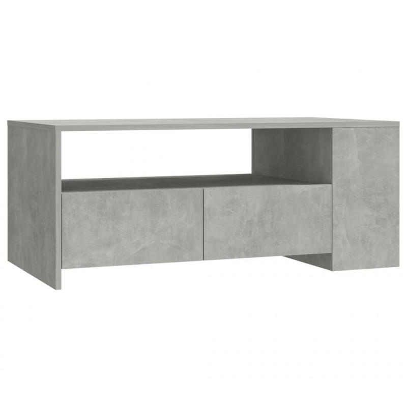 Stolik kawowy, szarość betonu, 102x55x42 cm