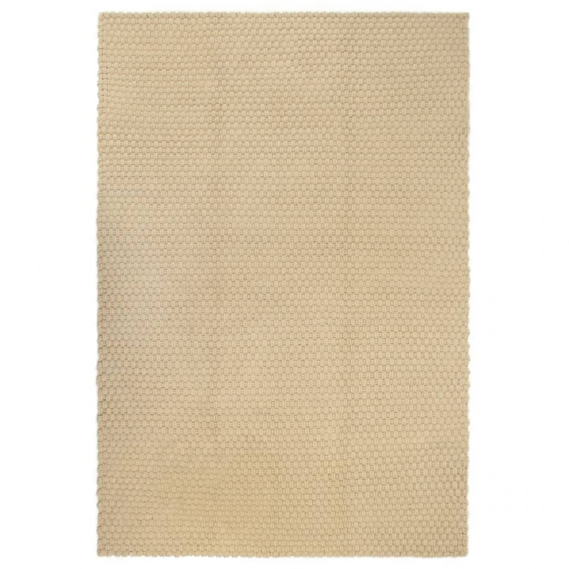 Dywan prostokątny, naturalny, 80x160 cm, bawełna