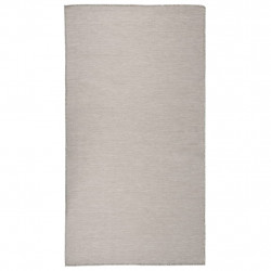 Dywan zewnętrzny o płaskim splocie, 80x150 cm, taupe