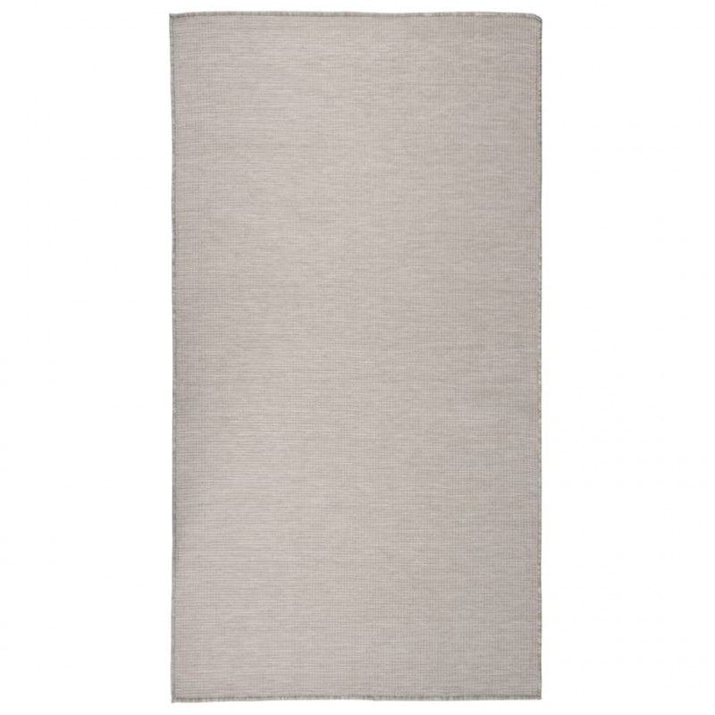 Dywan zewnętrzny o płaskim splocie, 80x150 cm, taupe