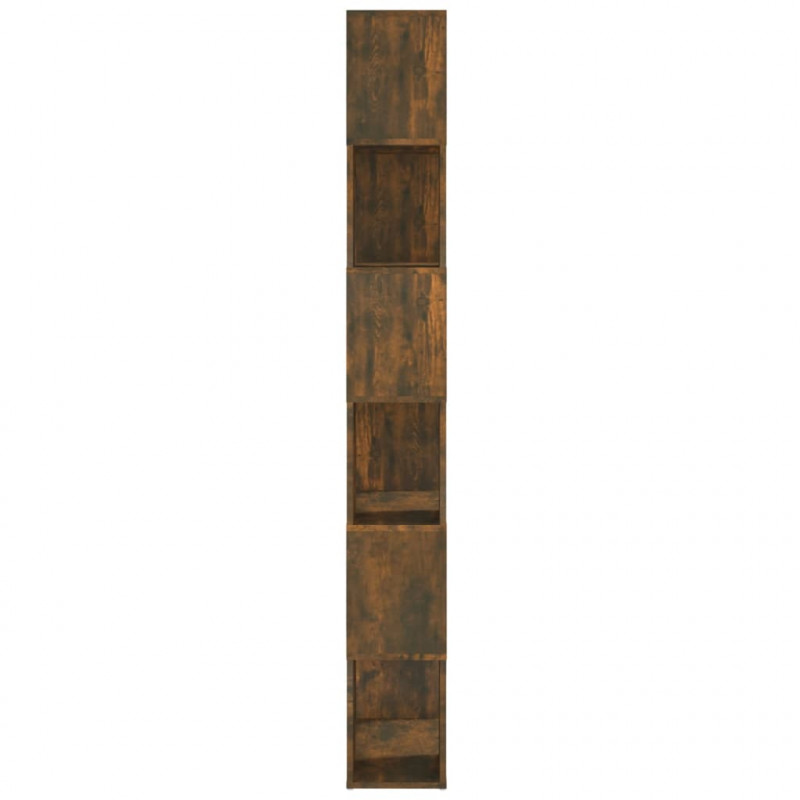 Regał na książki/przegroda, przydymiony dąb, 60x24x186 cm