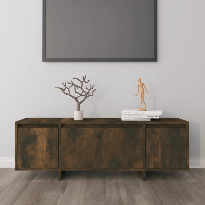Szafka pod telewizor, przydymiony dąb, 120x30x40,5 cm