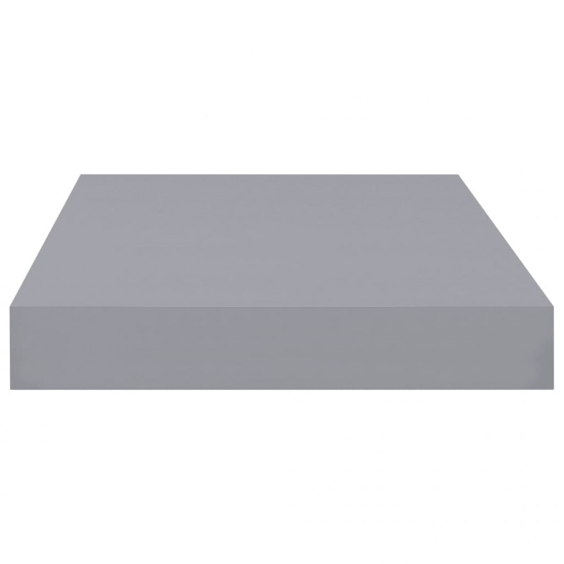 Półki ścienne, 2 szt., szare, 40x23x3,8 cm, MDF
