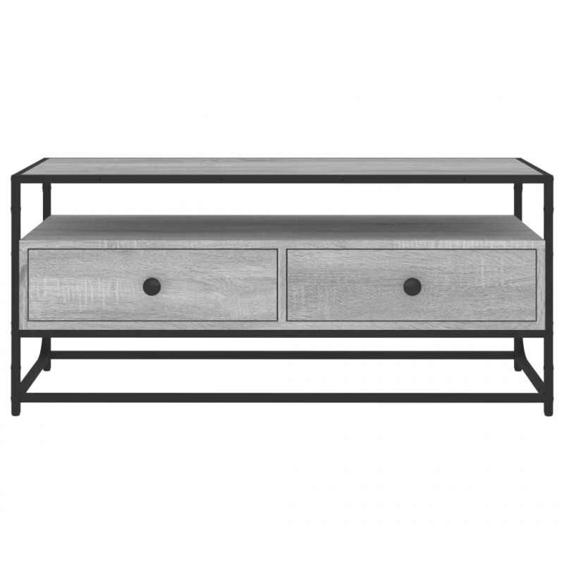 Szafka pod TV, szary dąb sonoma, 100x35x45 cm