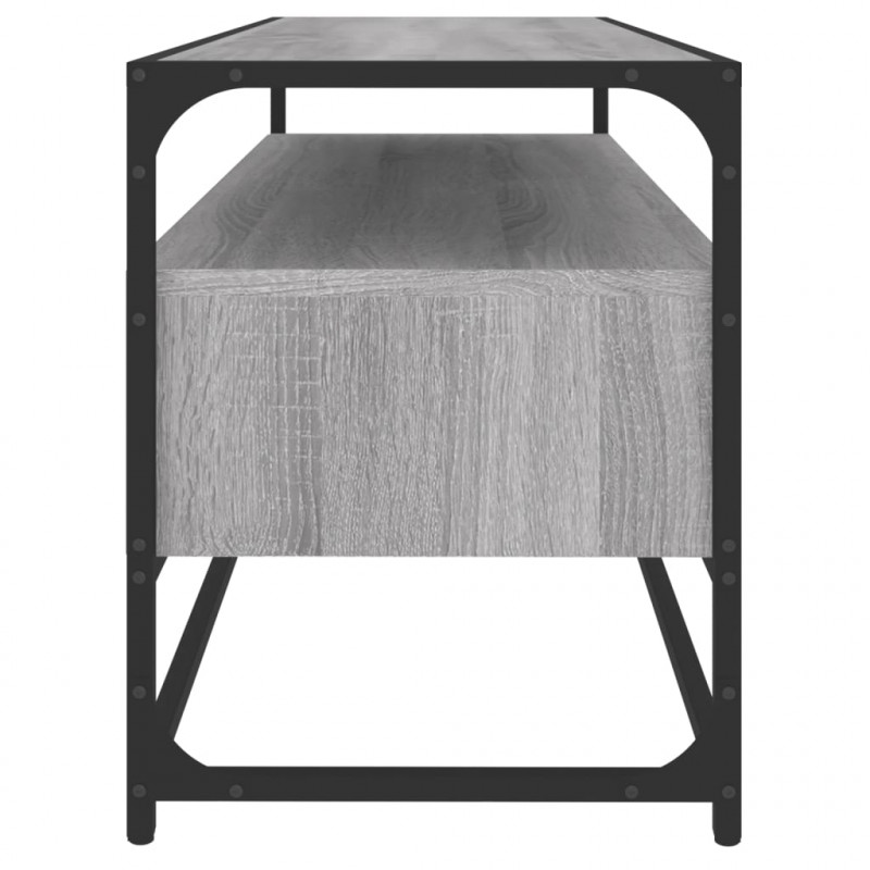 Szafka pod TV, szary dąb sonoma, 100x35x45 cm