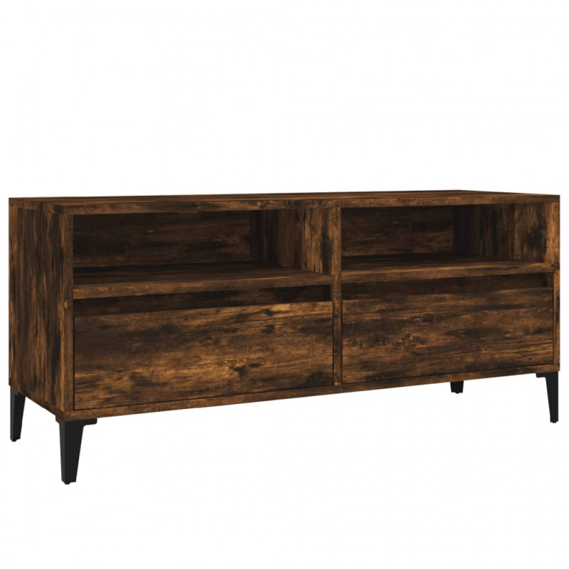 Szafka pod TV, przydymiony dąb, 100x34,5x44,5 cm