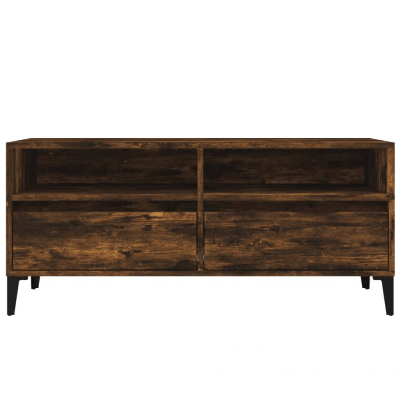 Szafka pod TV, przydymiony dąb, 100x34,5x44,5 cm