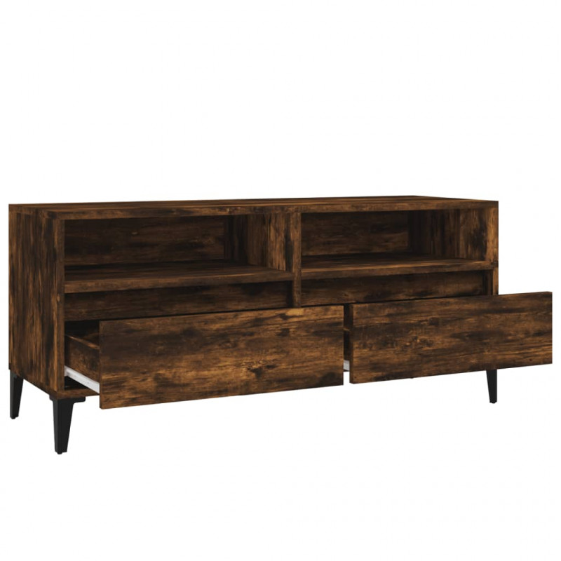 Szafka pod TV, przydymiony dąb, 100x34,5x44,5 cm