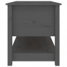 Stolik kawowy, szary, 102x49x55 cm, lite drewno sosnowe