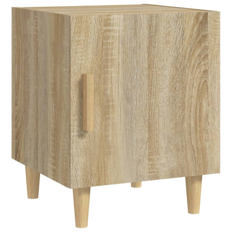 Szafki nocne, 2 szt., dąb sonoma, materiał drewnopochodny