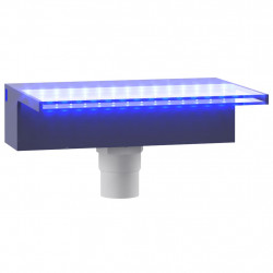 Wylewka do wodospadu z oświetleniem RGB LED, akrylowa, 30 cm
